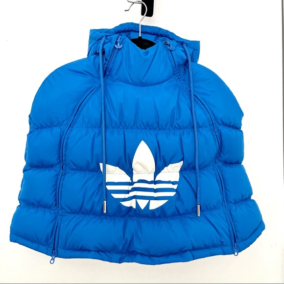 Adidas Original puffer poncho cape coat jacket ski